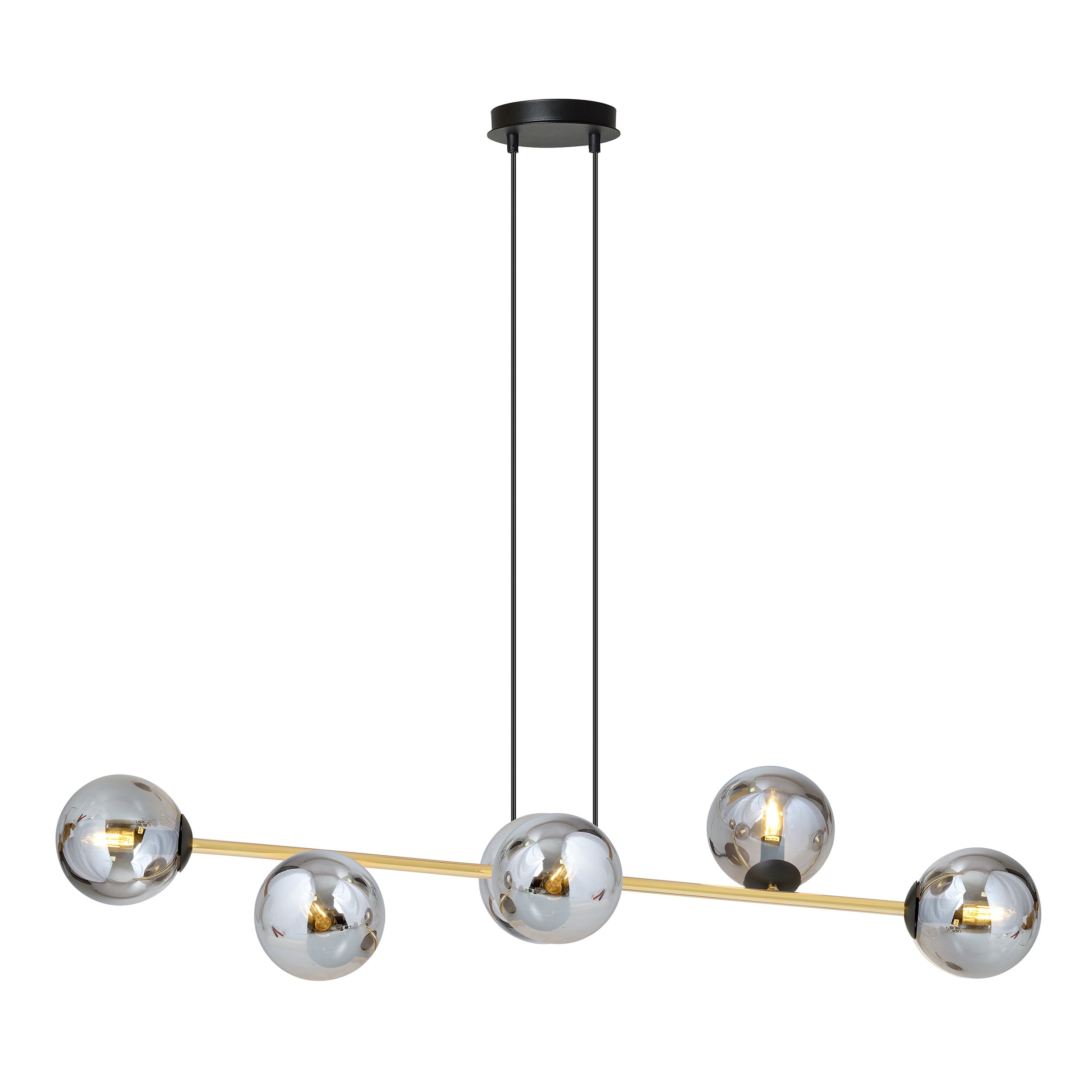 Emibig Gravity függőlámpa 6x10 W fekete-arany 1237/6