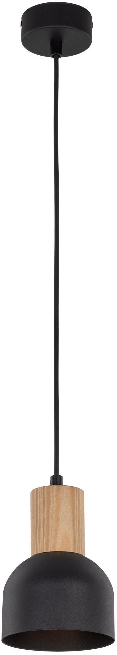 TK Lighting Cairo függőlámpa 1x15 W fekete-fa 4894
