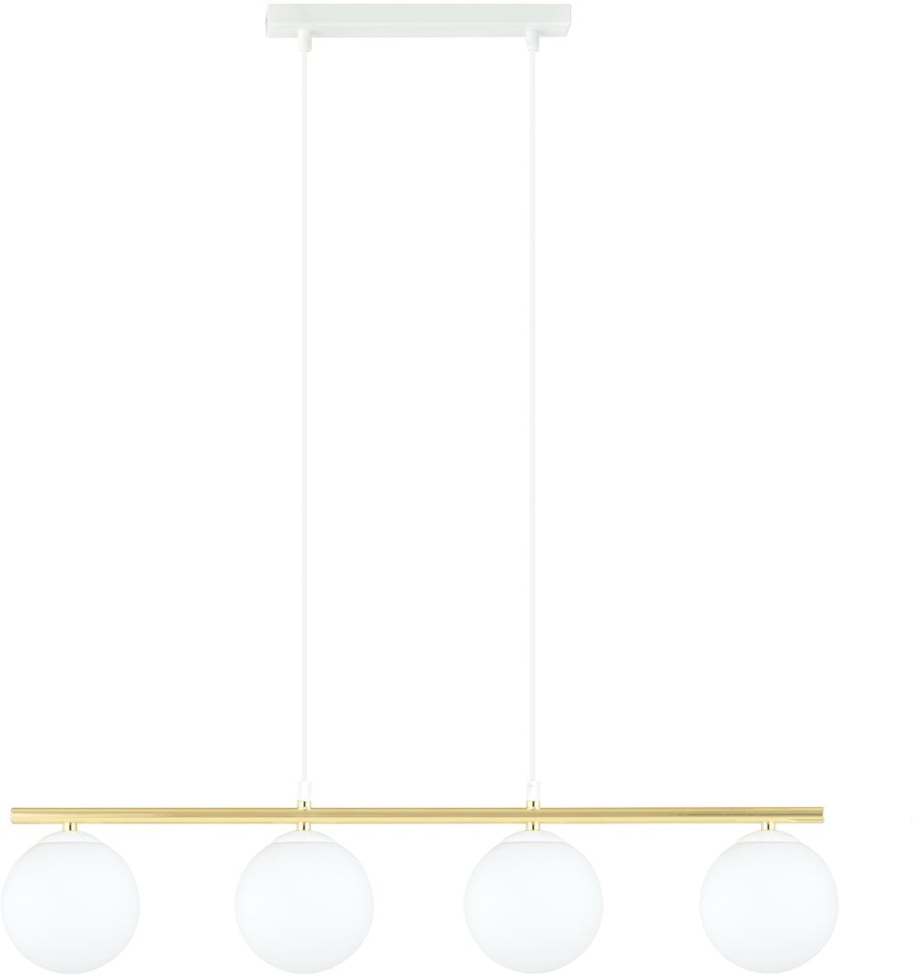 Emibig Allora függőlámpa 4x10 W fehér-tej 1255/4