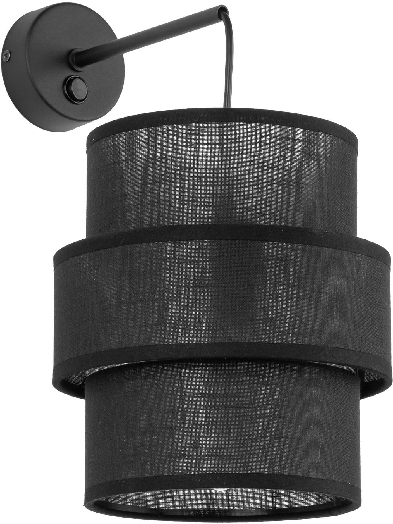 TK Lighting Calisto oldalfali lámpa 1x15 W fekete 5955