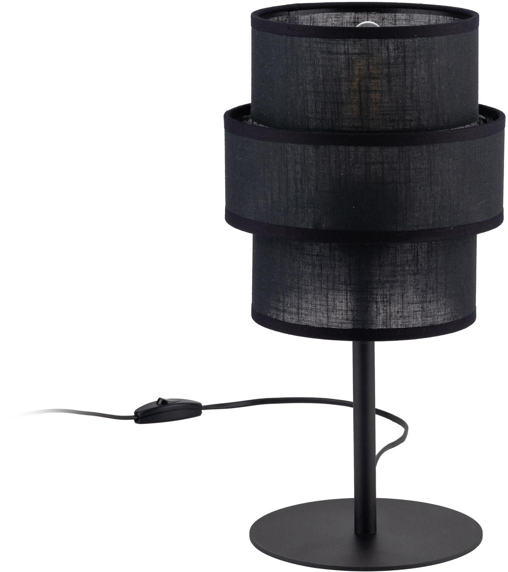 TK Lighting Calisto asztali lámpa 1x15 W fekete 5895