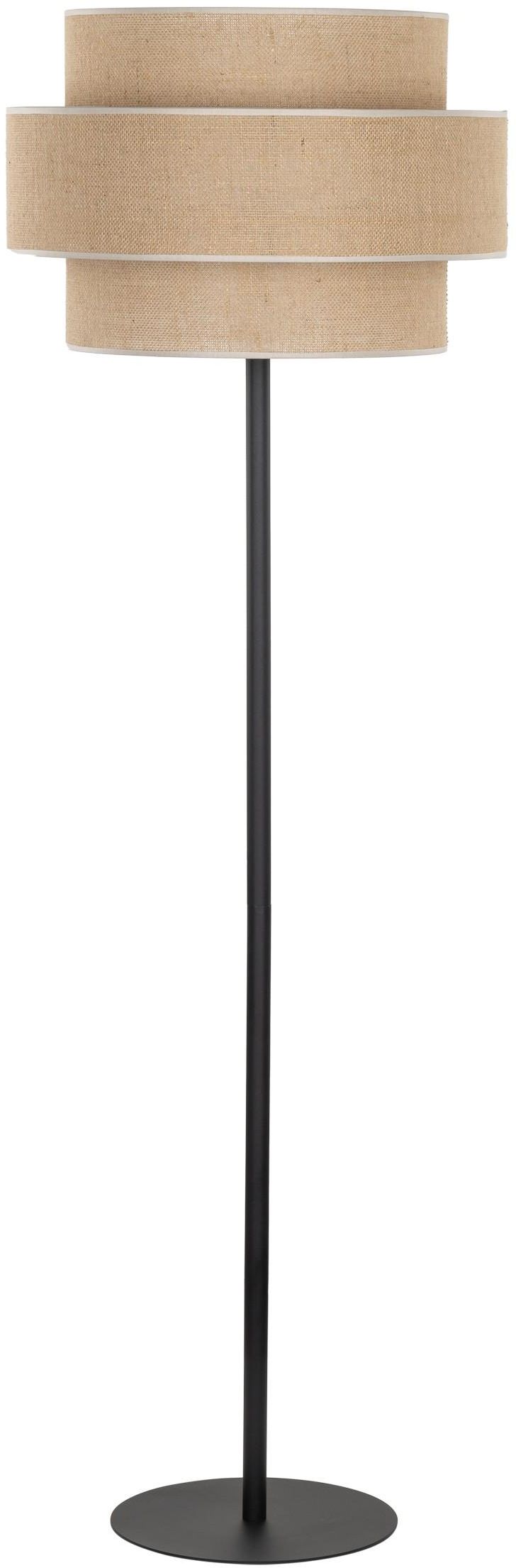 TK Lighting Calisto állólámpa 1x15 W fekete-bézs 5405