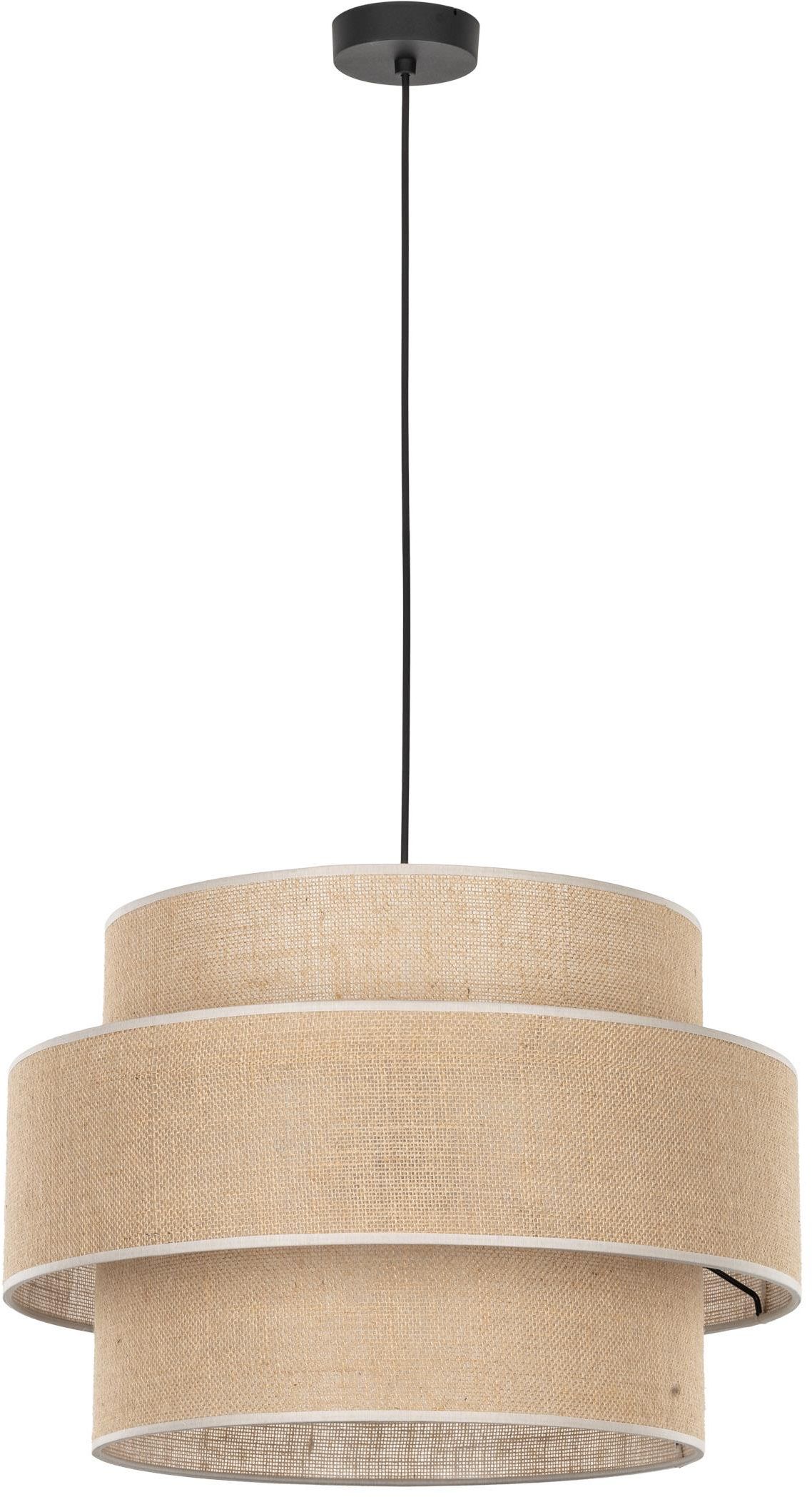 TK Lighting Calisto függőlámpa 1x15 W fekete-bézs 5419