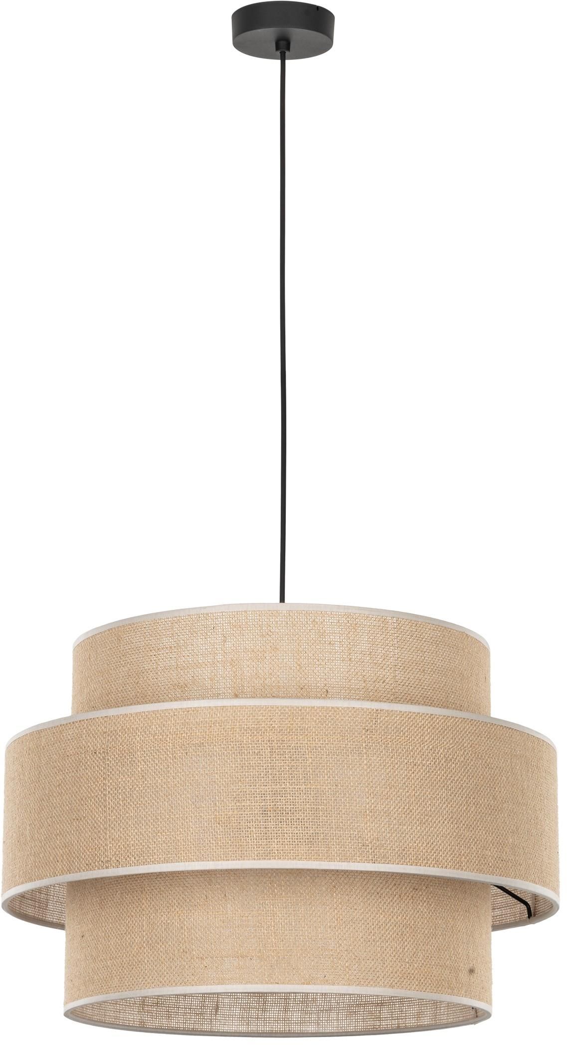TK Lighting Calisto függőlámpa 3x15 W fekete-bézs 5402