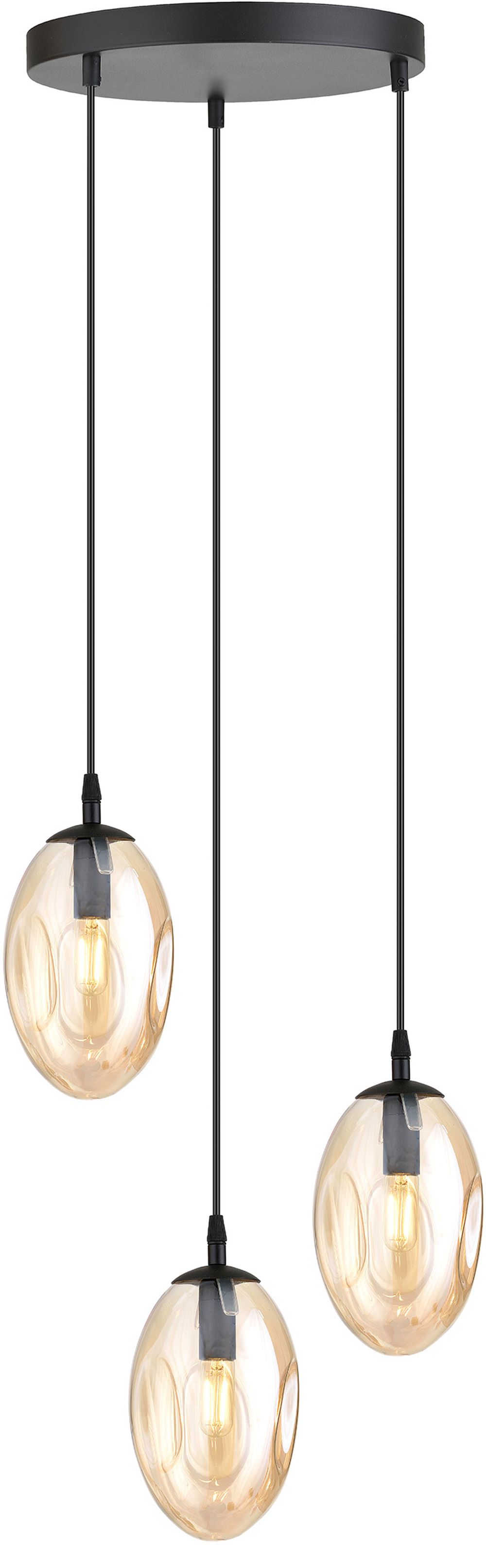 Emibig Astral függőlámpa 3x10 W fekete 1267/3PREM