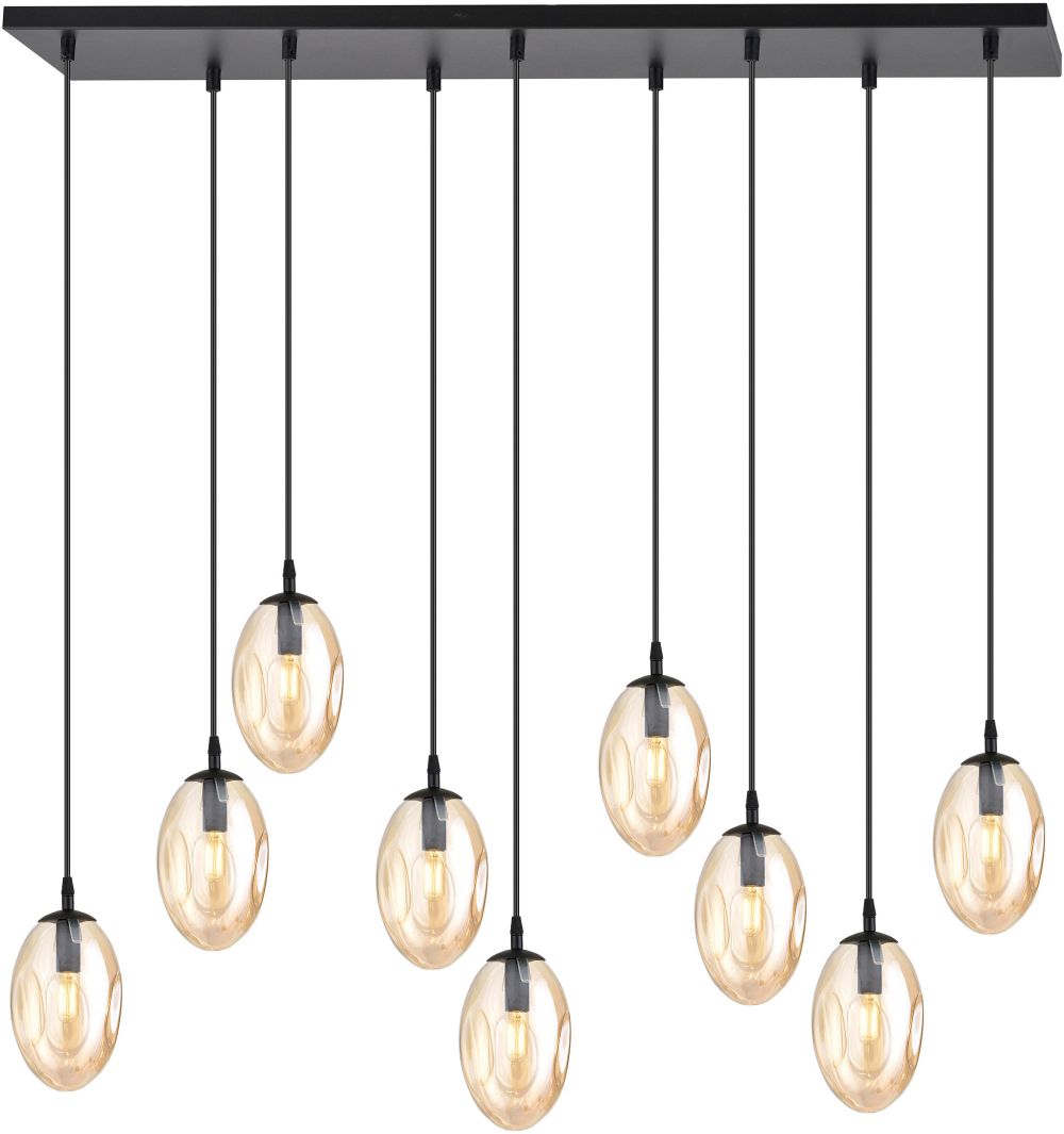 Emibig Astral függőlámpa x10 W fekete 1267/9