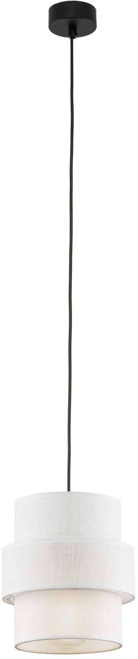 TK Lighting Calisto függőlámpa 1x15 W fehér-fekete 5094