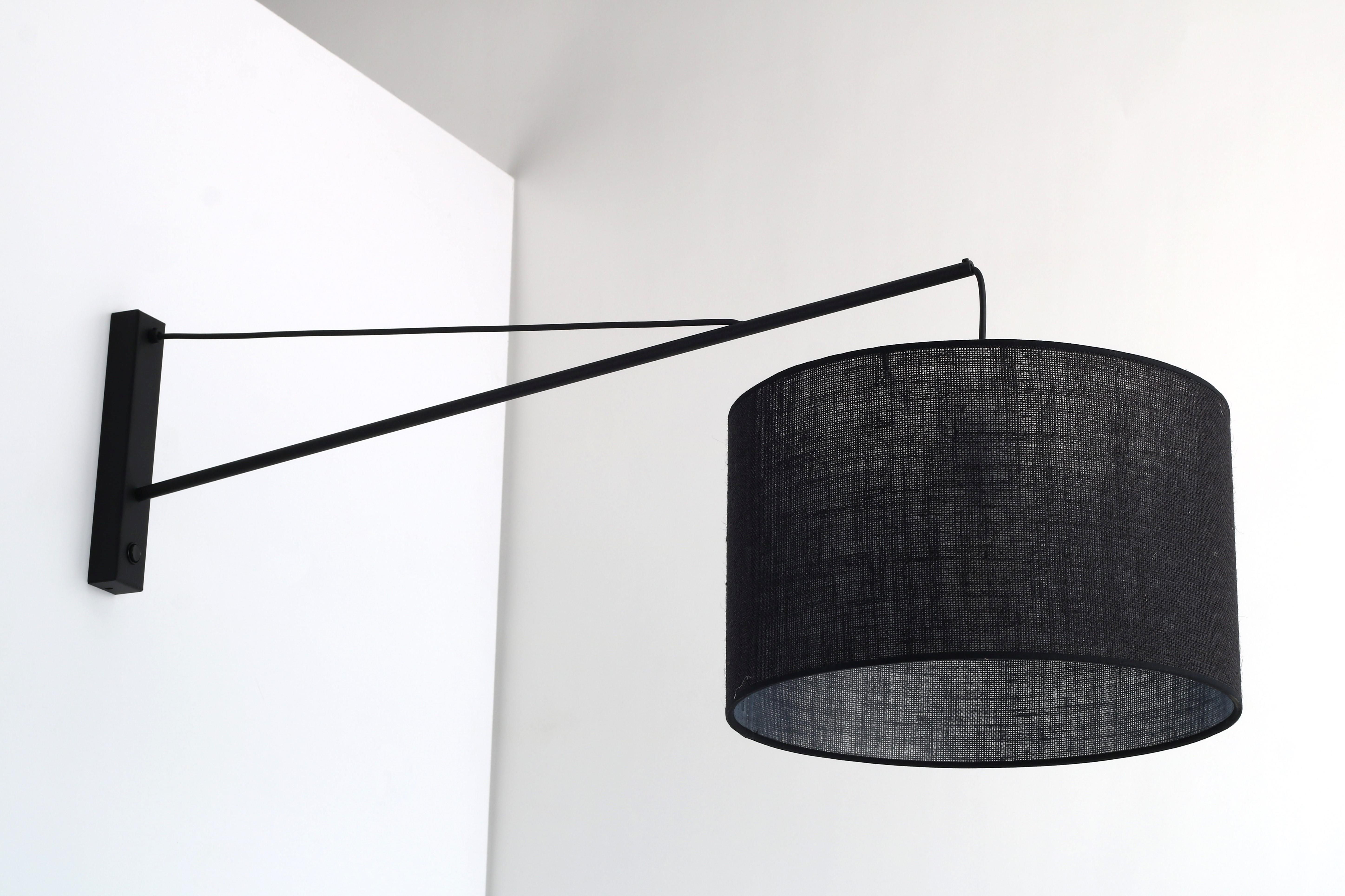 TK Lighting Grua oldalfali lámpa 1x15 W fekete 6639