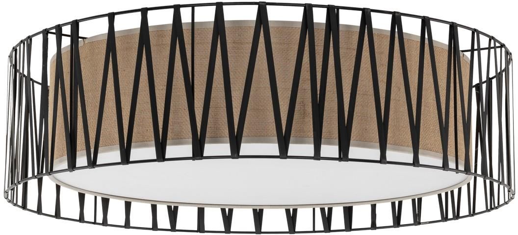 TK Lighting Harmony mennyezet 4x15 W fekete-barna 4556