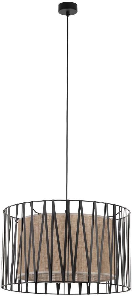 TK Lighting Harmony függőlámpa 3x15 W fekete-barna 4557