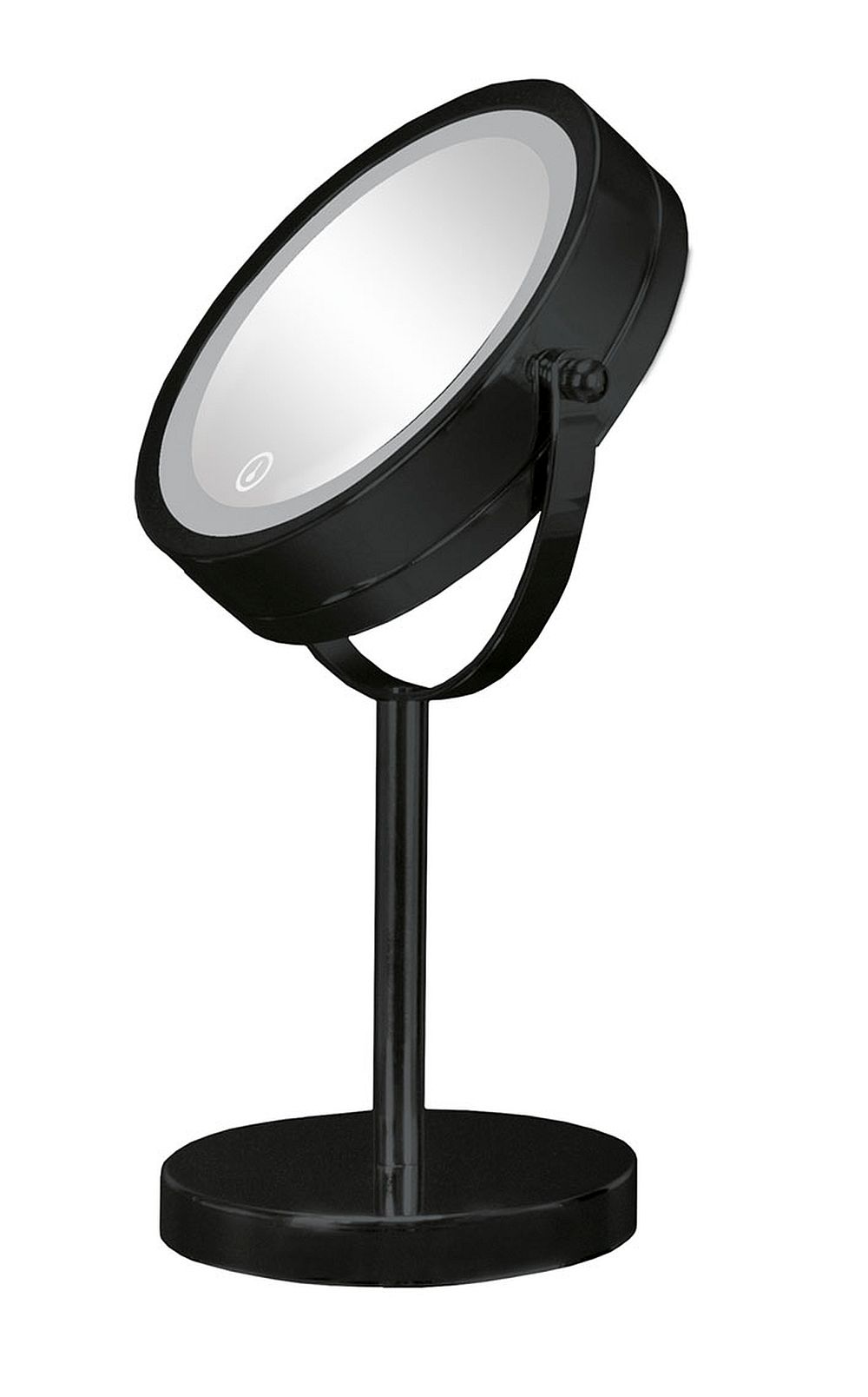 Kleine Wolke LED Mirror kozmetikai tükör 17.5x29.5 cm kerek világítással fekete 5887926886