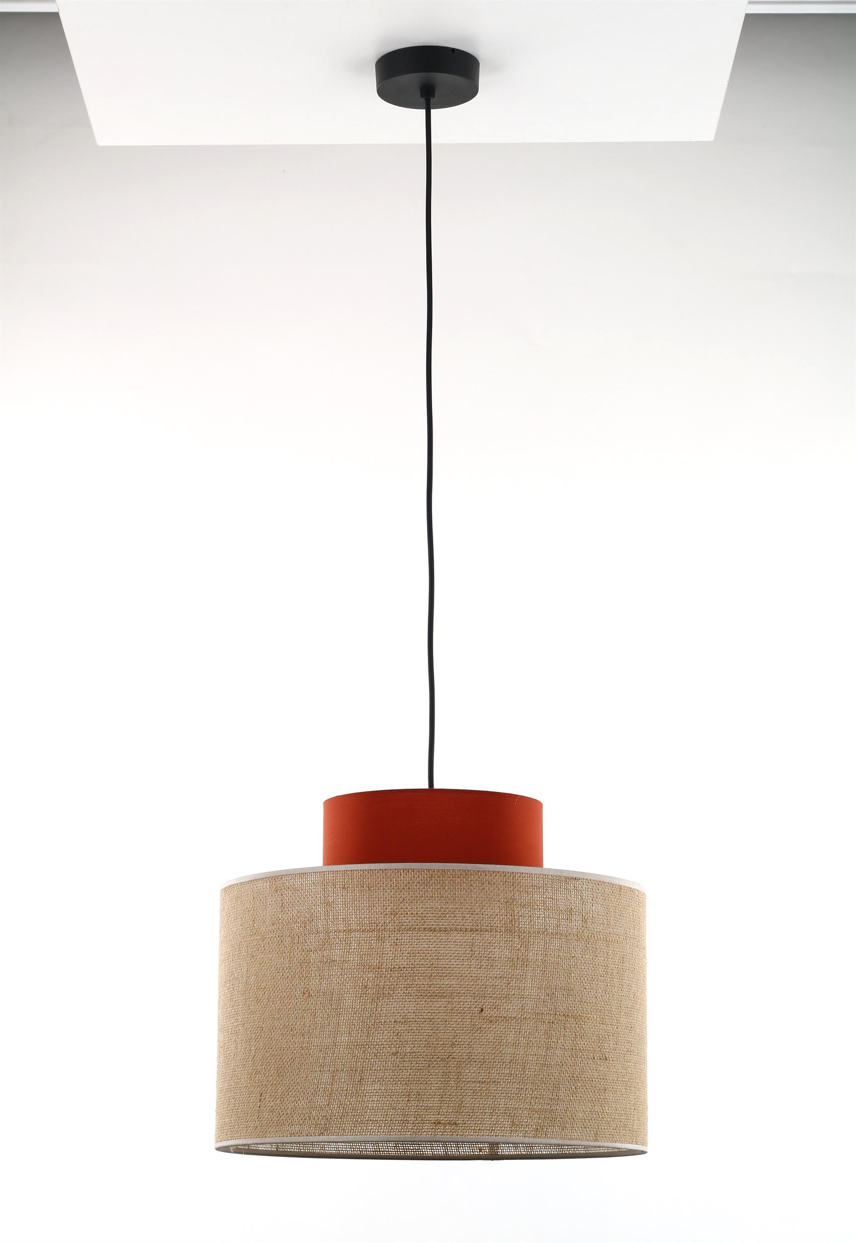 TK Lighting Duo függőlámpa 1x15 W fekete-barna 2785