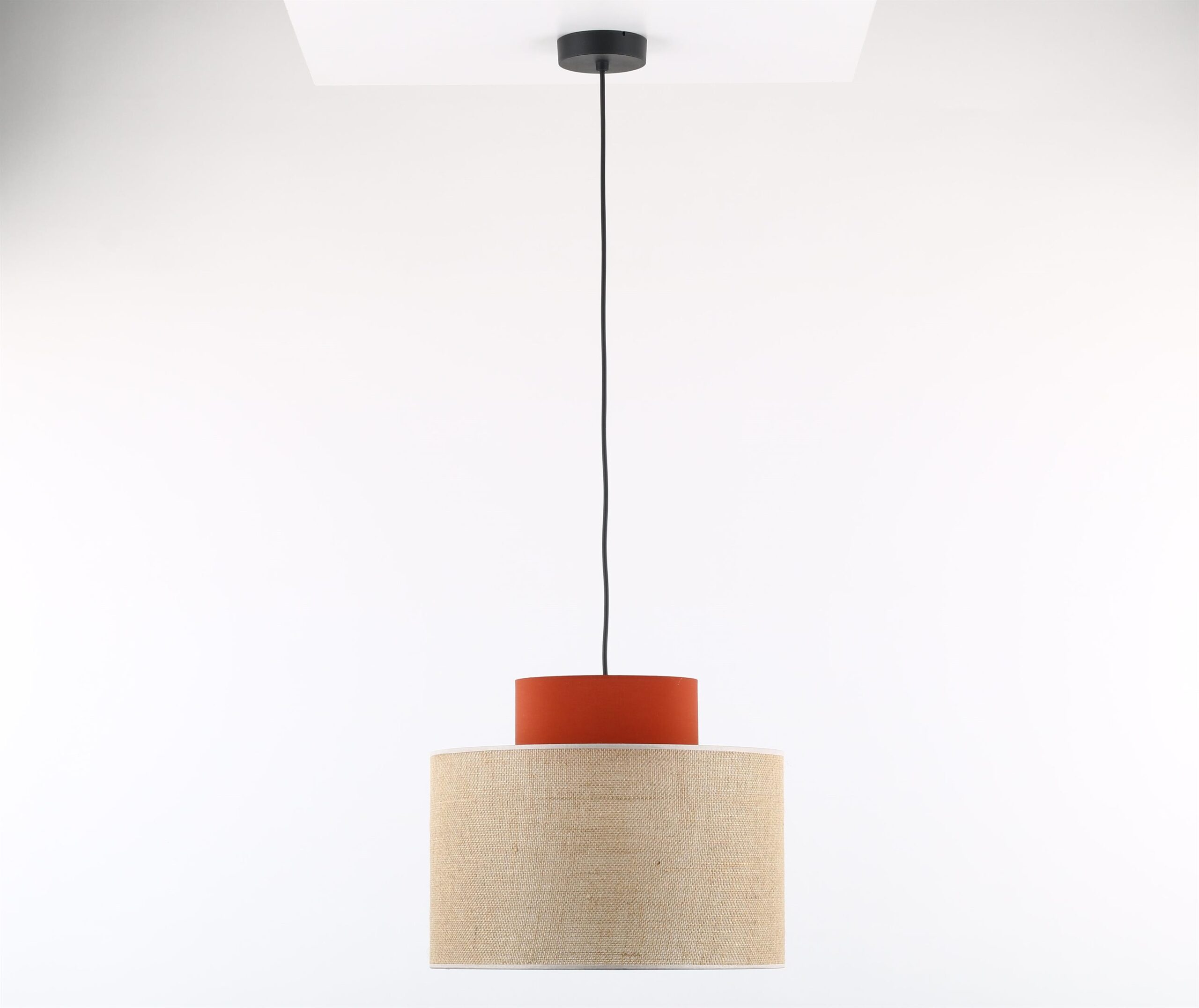 TK Lighting Duo függőlámpa 1x15 W fekete-narancs 3227