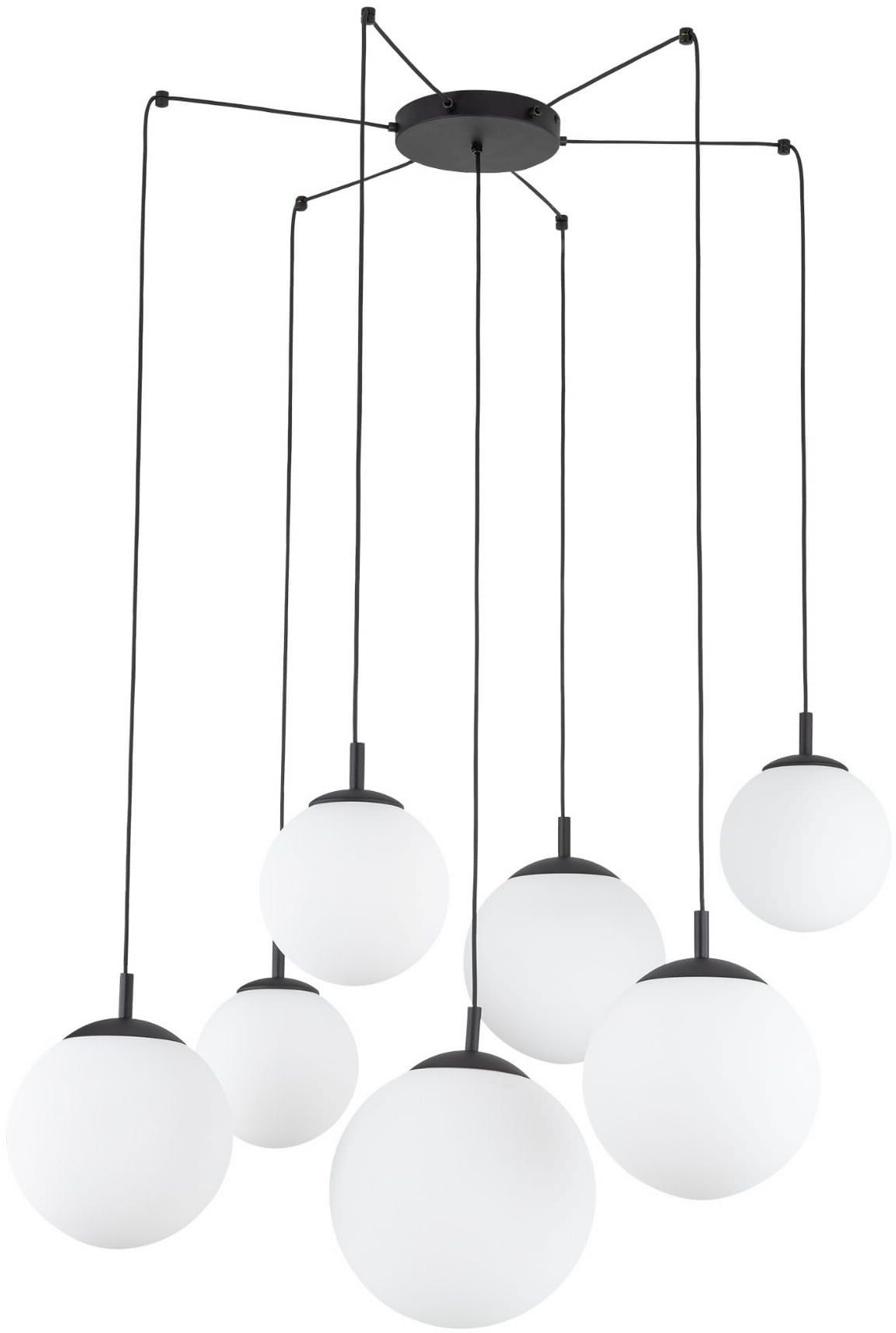 TK Lighting Esme függőlámpa több mint 6x15 W fekete 4794