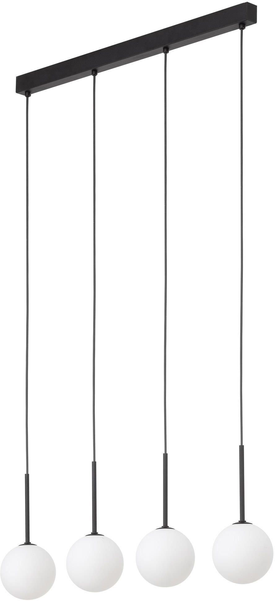 TK Lighting Martin függőlámpa 4x6 W fehér-fekete 4503