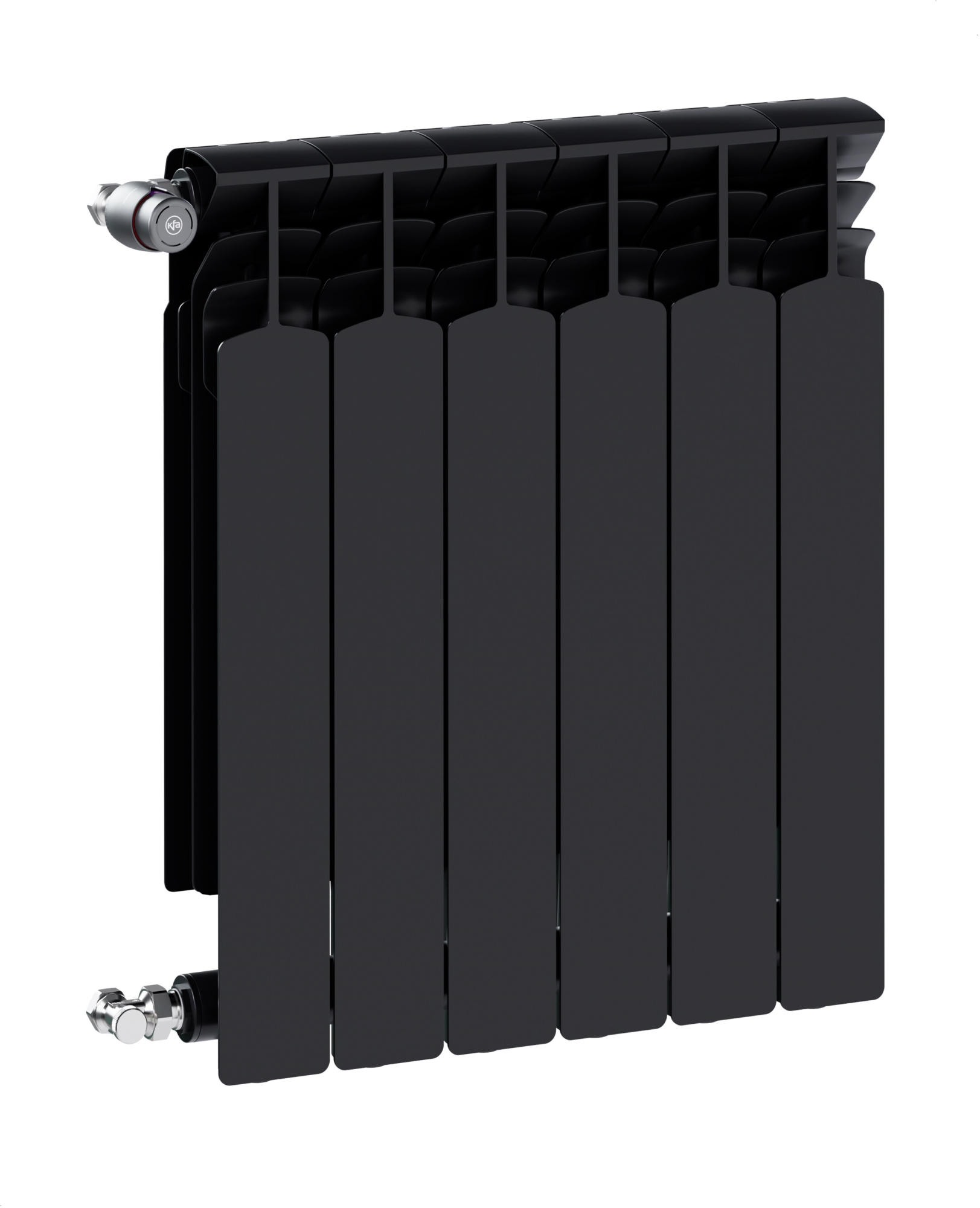 KFA Armatura G600F szobai radiátor 67.2x32.2 cm podłączenie oldalsó fekete 772-060-81