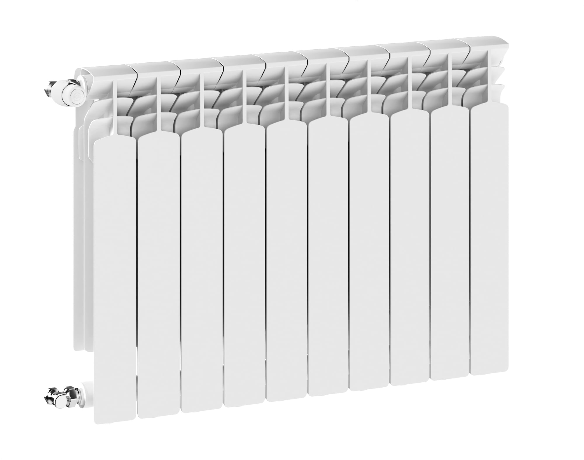 KFA Armatura G600F szobai radiátor 67.2x80.5 cm podłączenie oldalsó fehér 772-100-44