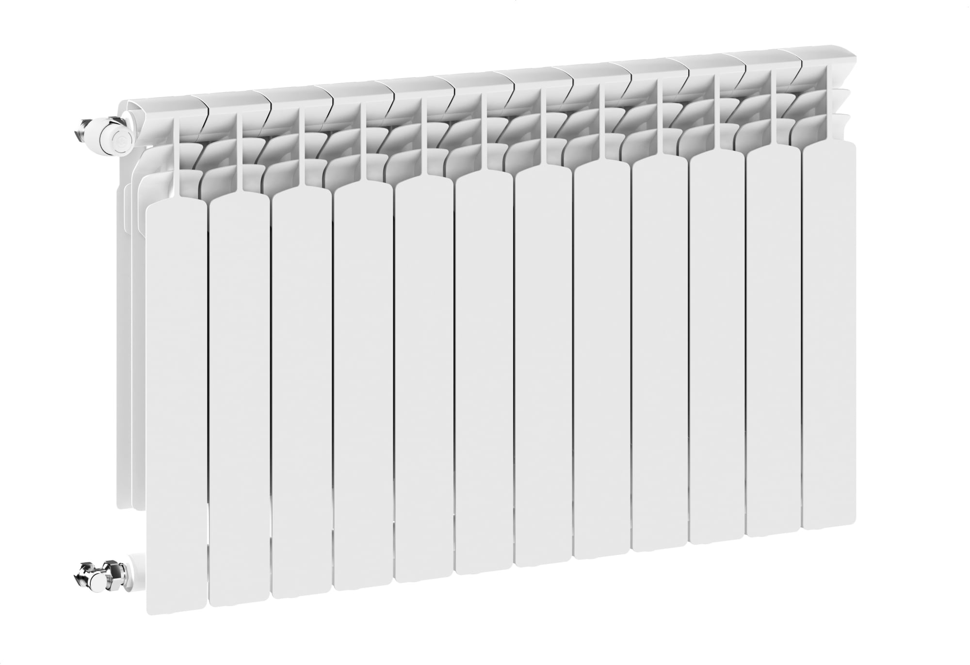 KFA Armatura G600F szobai radiátor 67.2x96.9 cm podłączenie oldalsó fehér 772-120-44