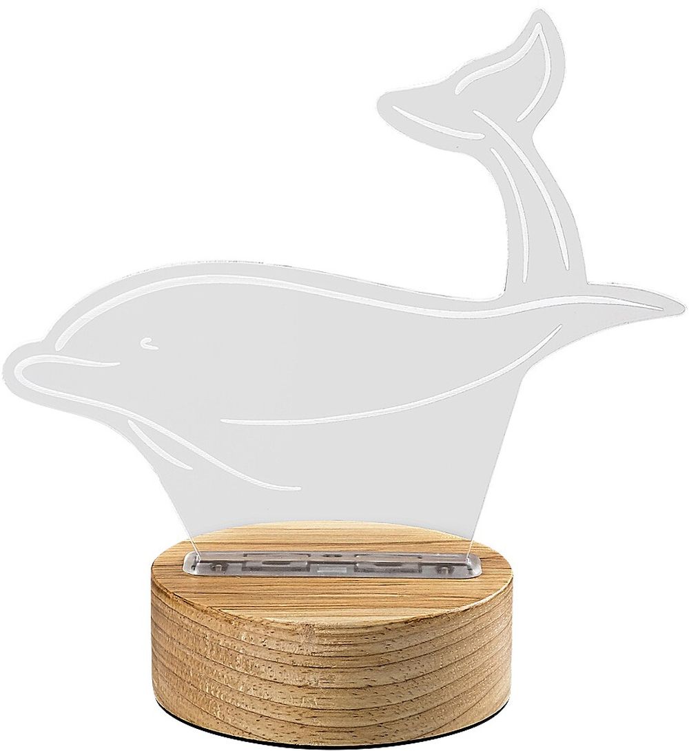 Rabalux Akali asztali lámpa 1x2 W átlátszó-fa 76002