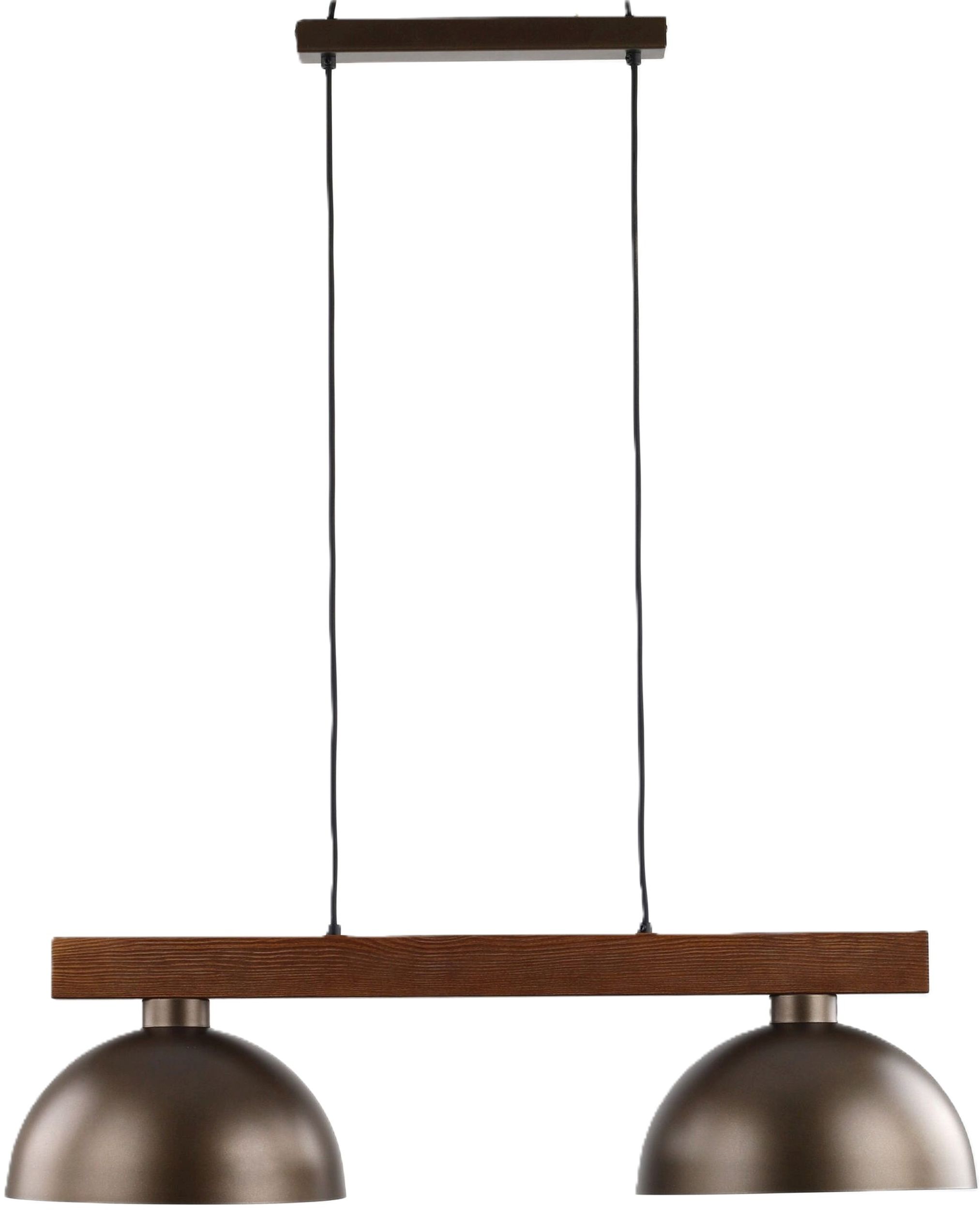 TK Lighting Oslo függőlámpa 2x15 W barna 4507