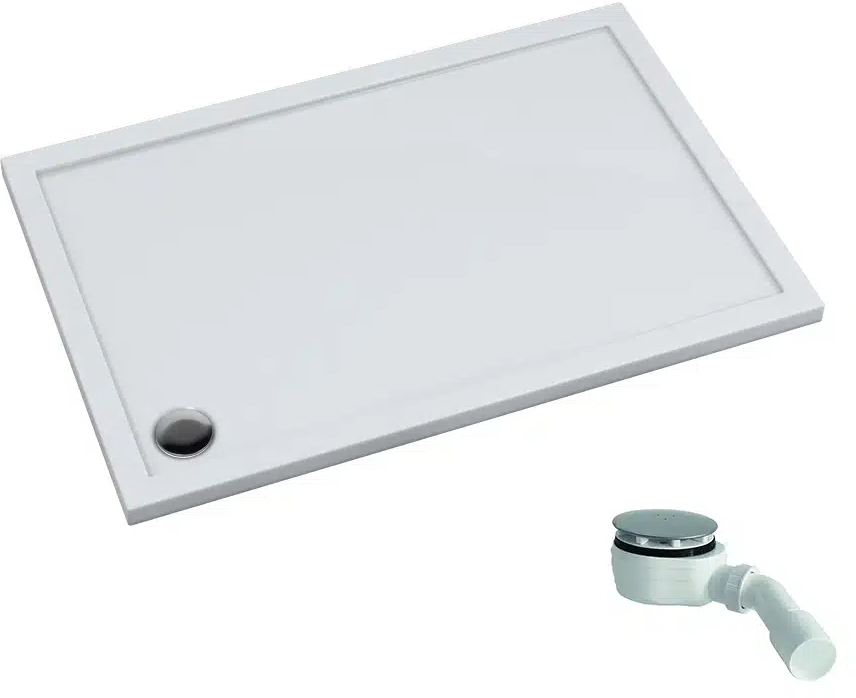 Schedpol Caspar New téglalap alakú zuhanytálca szifonnal 100x80 cm fehér 3.2336