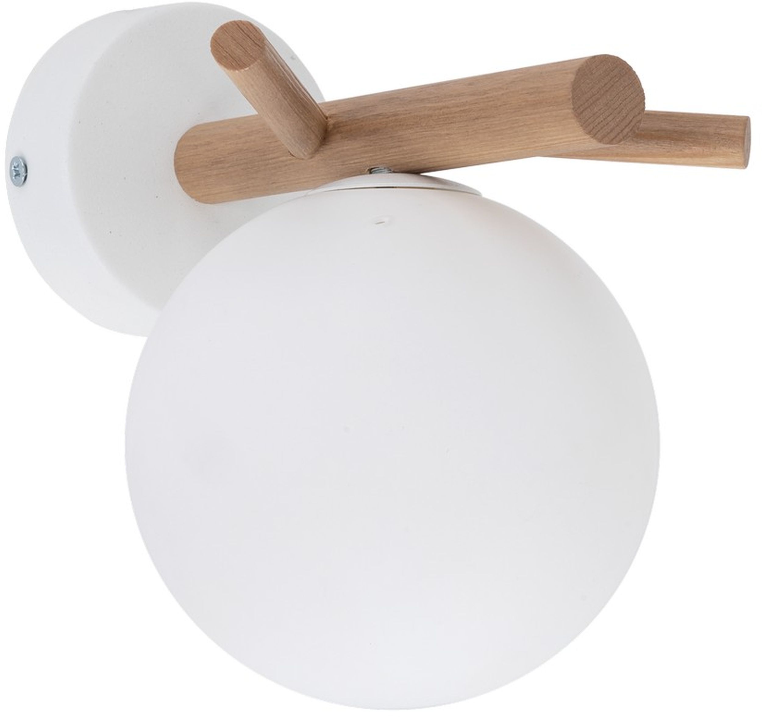 TK Lighting Sheron oldalfali lámpa 1x6 W fehér-fa 5307