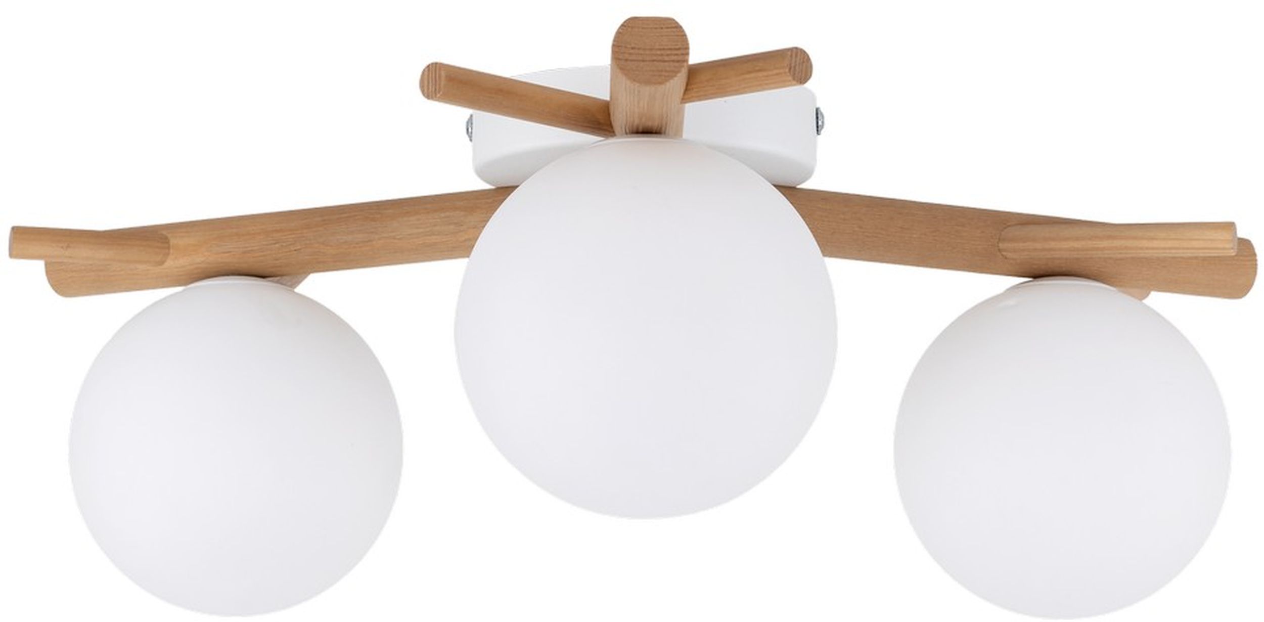 TK Lighting Sheron mennyezeti lámpa 3x6 W fehér-fa 5308