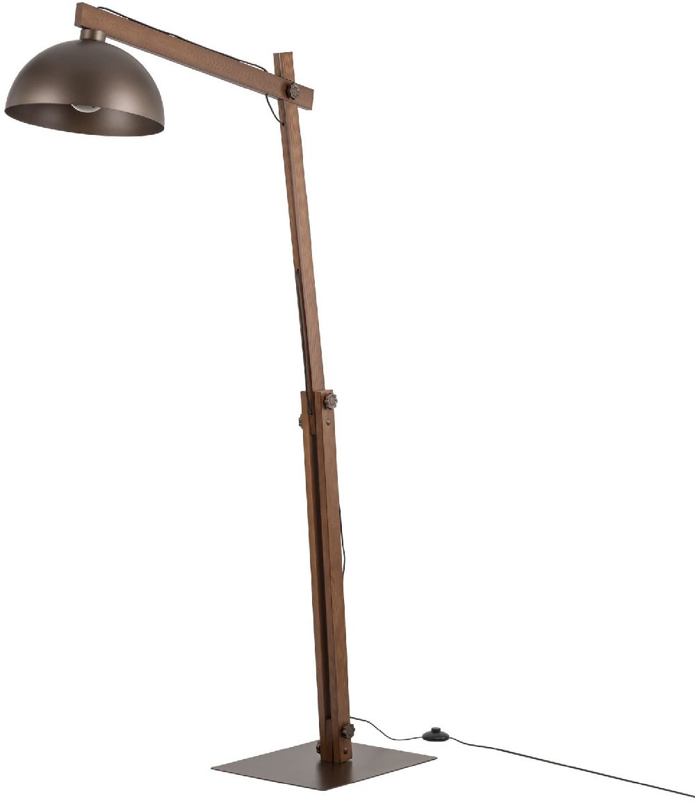 TK Lighting Oslo állólámpa fa-barna 6319