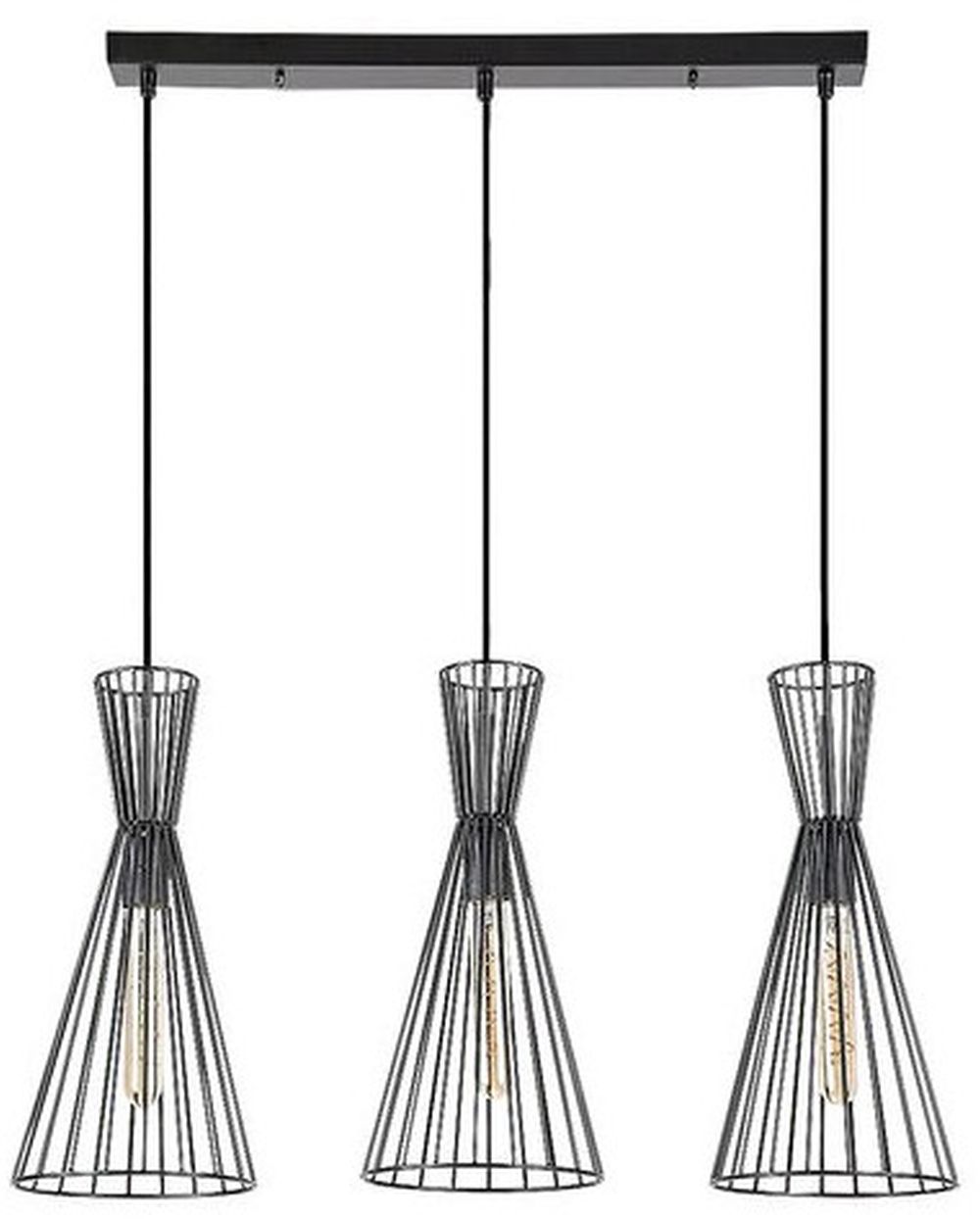 Rabalux Leandros függőlámpa 3x60 W fekete 72006