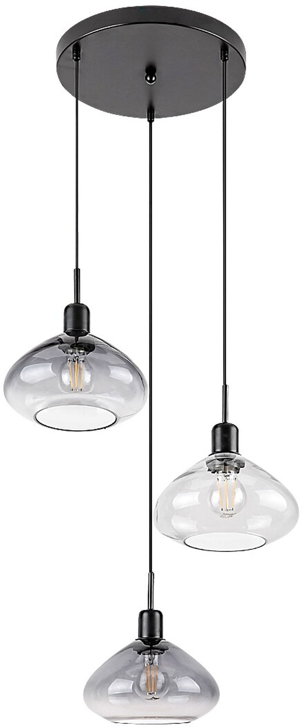 Rabalux Dvora függőlámpa 3x40 W fekete 72023