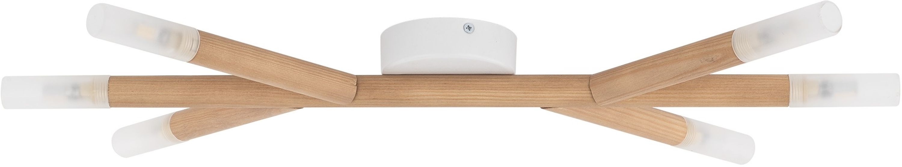 TK Lighting Noble oldalfali lámpa 6x6 W fehér-fa 4525