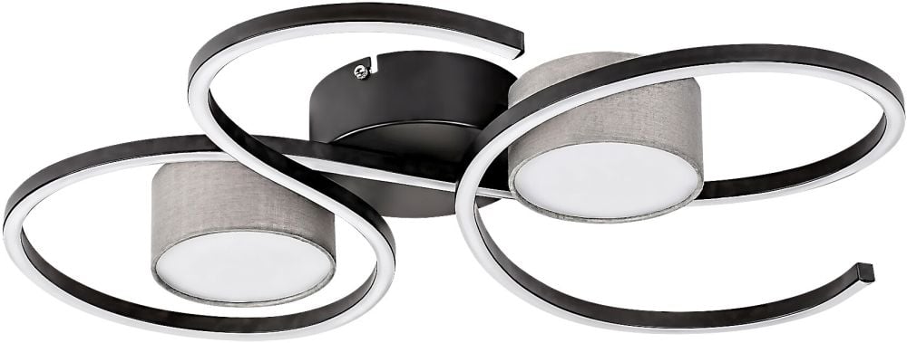 Rabalux Shiena mennyezeti lámpa 1x38 W fekete-szürke 71116