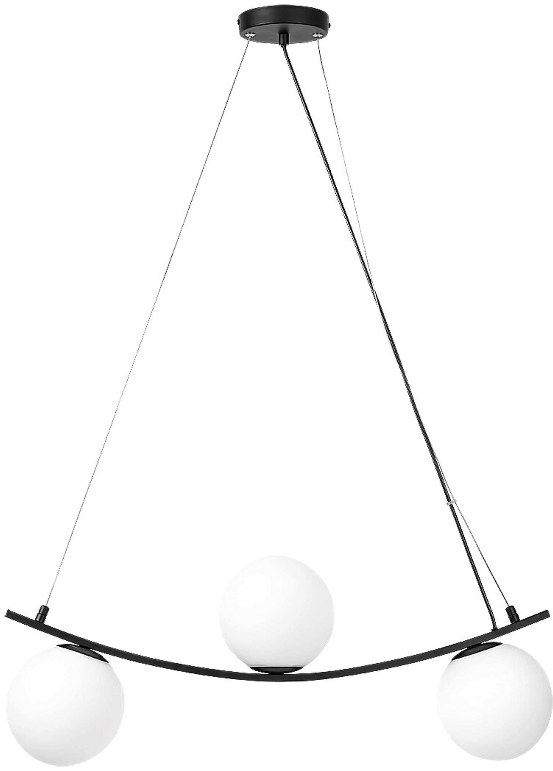 Rabalux Aslan függőlámpa 3x5 W fehér-fekete 3469