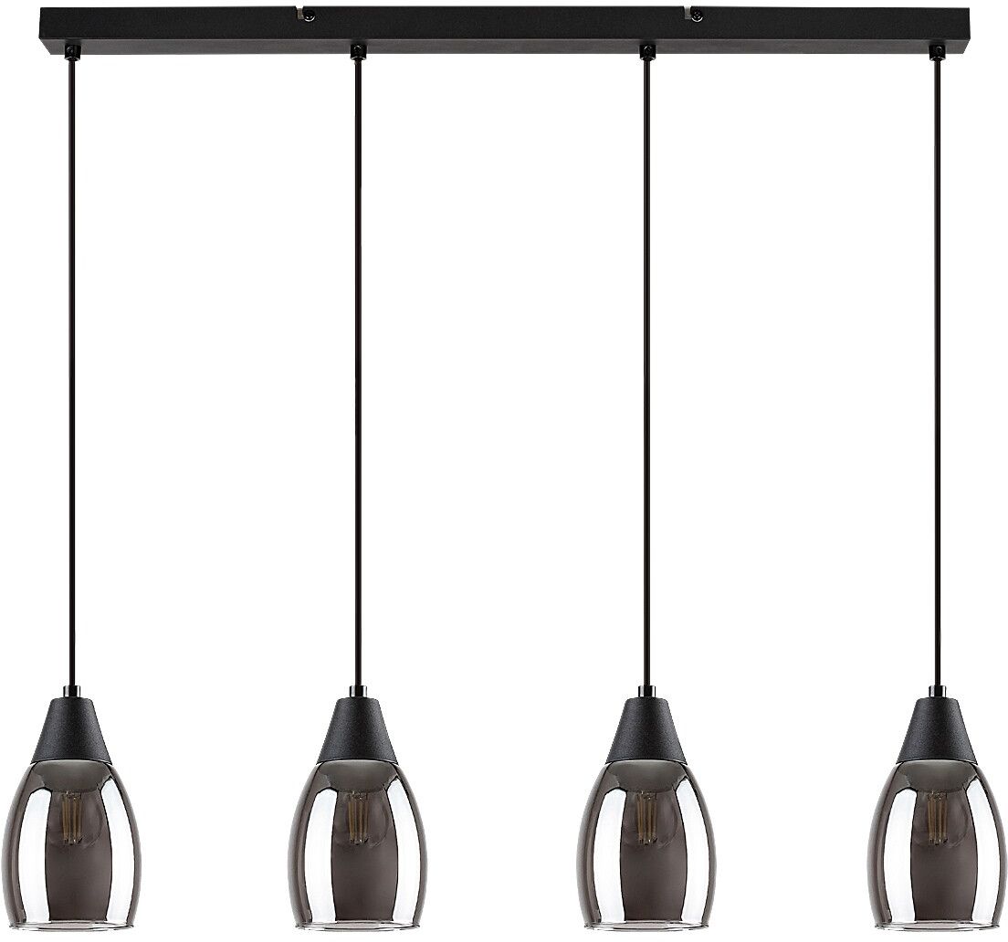 Rabalux Ilmari függőlámpa 4x15 W fekete-füst színű 72184