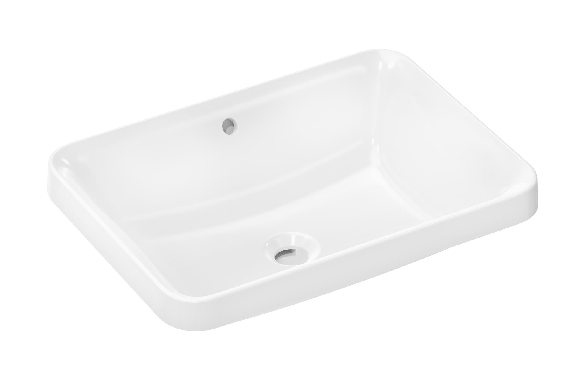 Hansgrohe Xuniva Q mosdótál 55x40 cm négyszögletes süllyesztett fehér 60158450