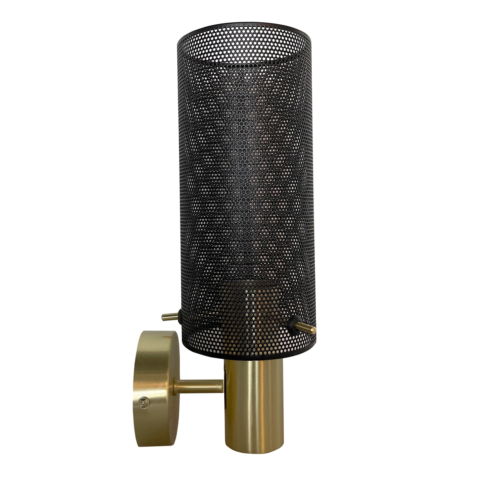 Light Prestige Tirana oldalfali lámpa 1x40 W fekete-arany LP-945/1WBK
