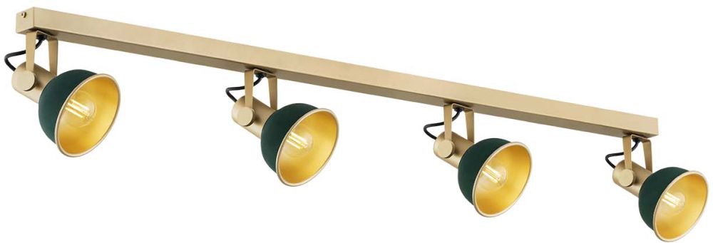 Argon Lenora mennyezeti lámpa 4x7 W zöld-arany 1800
