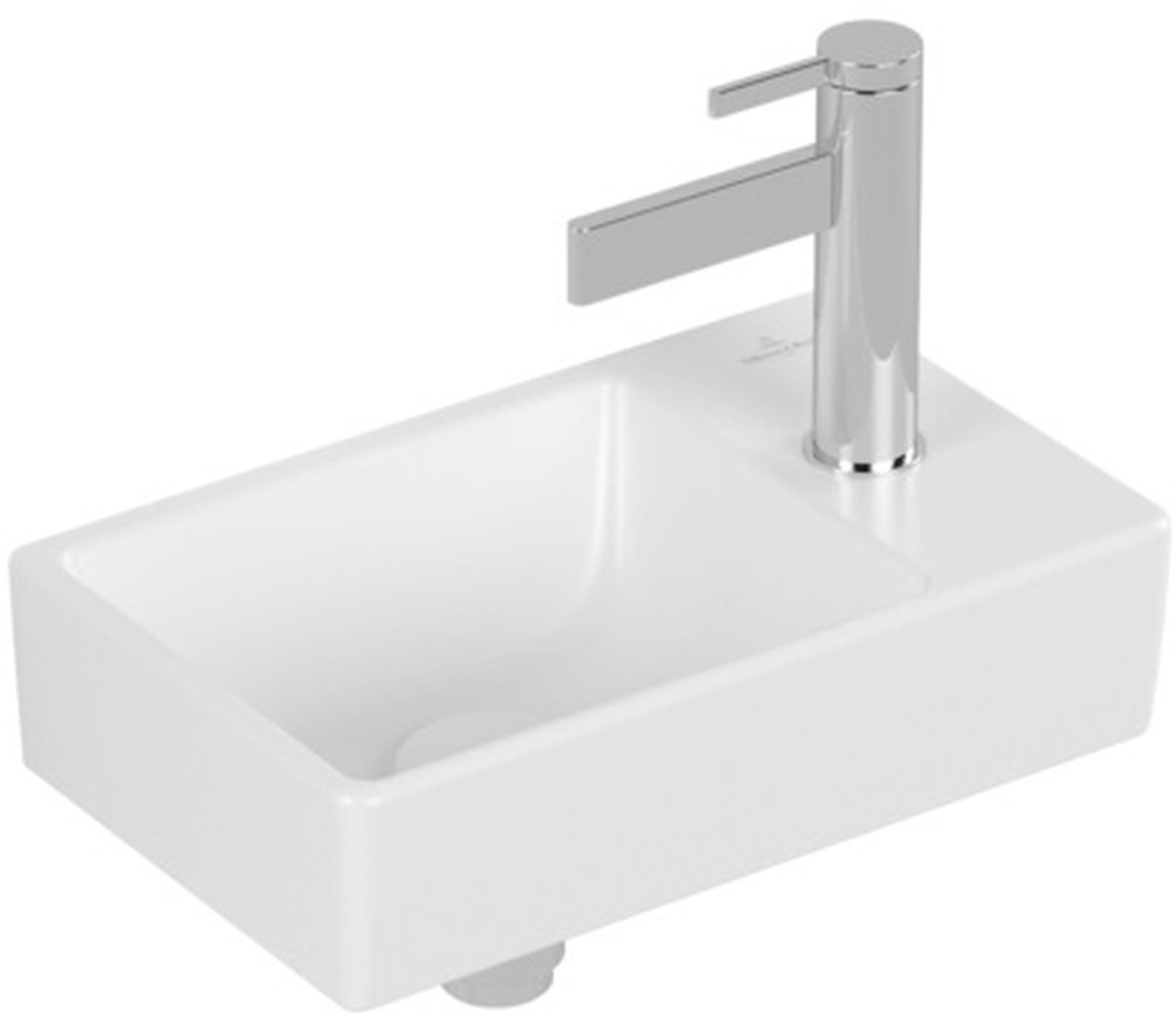 Villeroy & Boch Avento mosdótál 36x22 cm négyszögletes klasszikus-beépíthető fehér 43003LRW