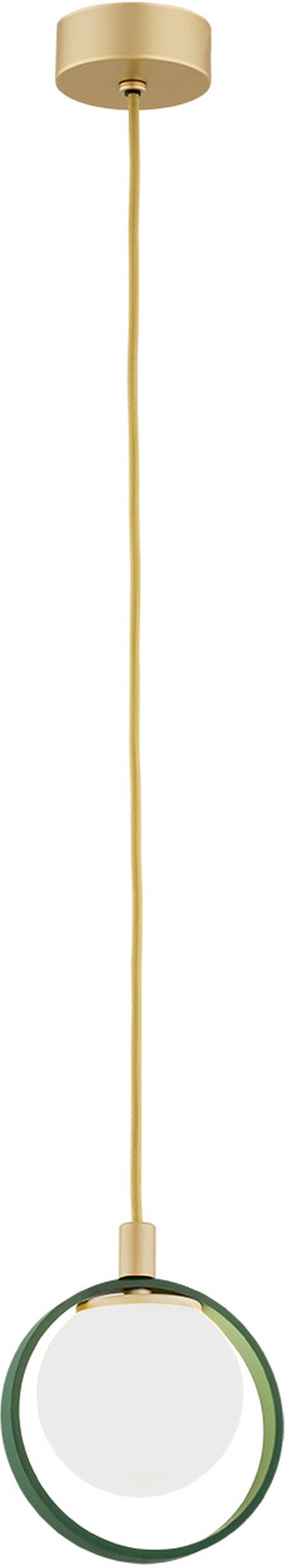 Argon Saturnia függőlámpa 1x6 W zöld-arany-opál 8256