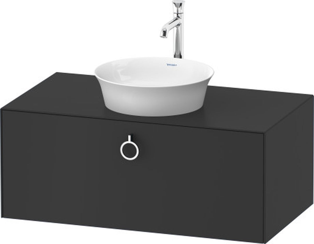 Duravit White Tulip szekrény 100x55x40.8 cm mosdókagyló alá akasztható grafit WT498105858