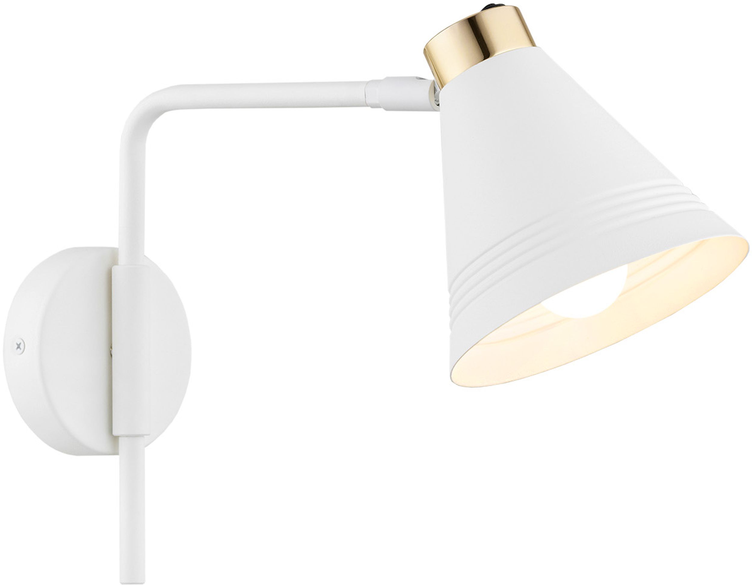 Argon Avalone oldalfali lámpa 1x15 W fehér-sárgaréz 8006