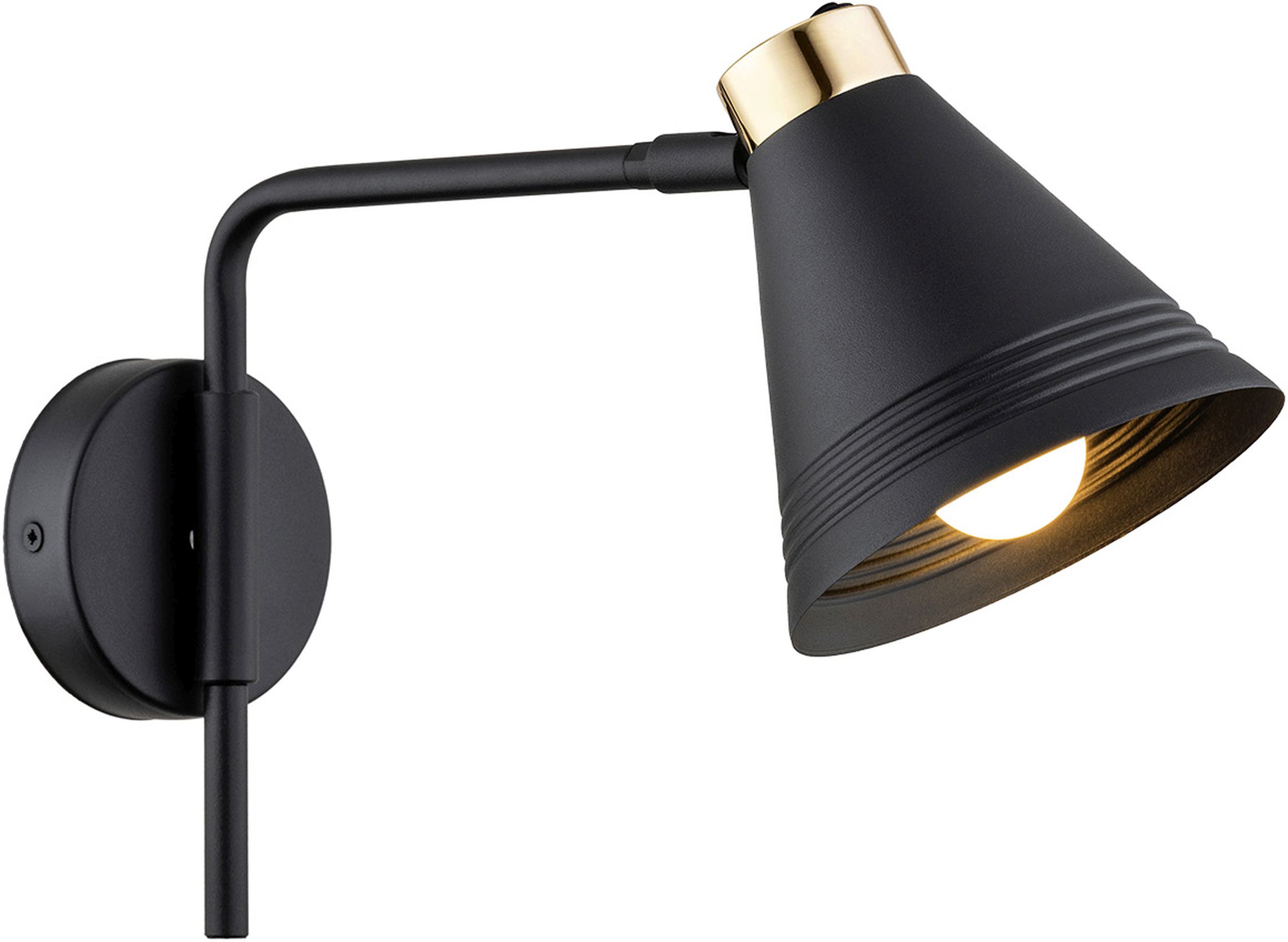 Argon Avalone oldalfali lámpa 1x15 W fekete-sárgaréz 8008
