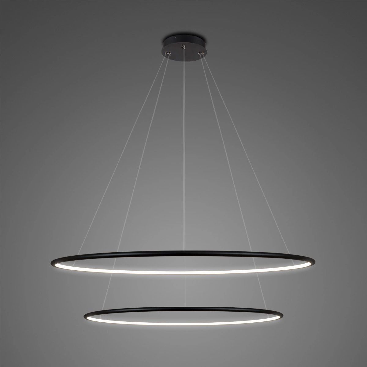 Altavola Design Ledowe Okręgi függőlámpa 2x53 W fekete LA074/P_80_in_3k_black