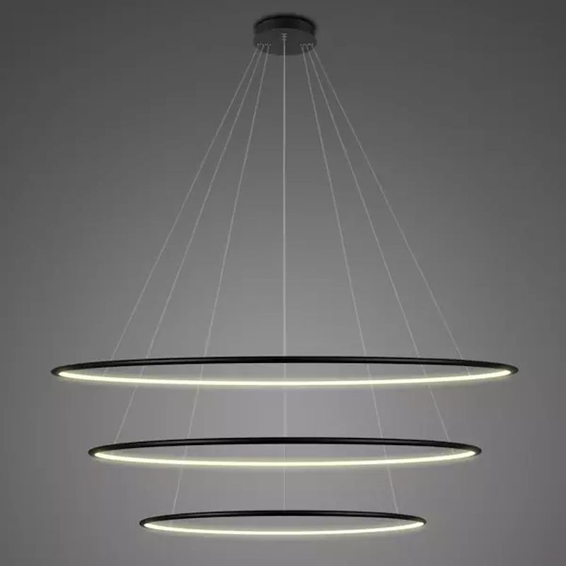 Altavola Design Ledowe Okręgi függőlámpa 3x113 W fekete LA075/P_120_in_4k_black_dimm
