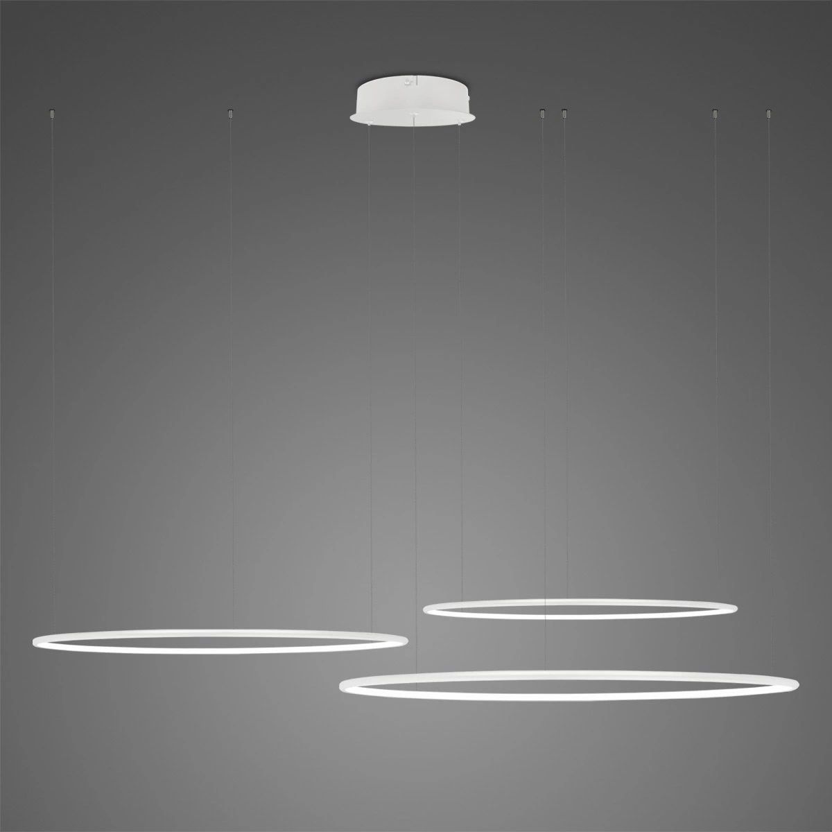 Altavola Design Ledowe Okręgi függőlámpa 3x91 W fehér LA075/CO3_100_in_4k_white_dimm