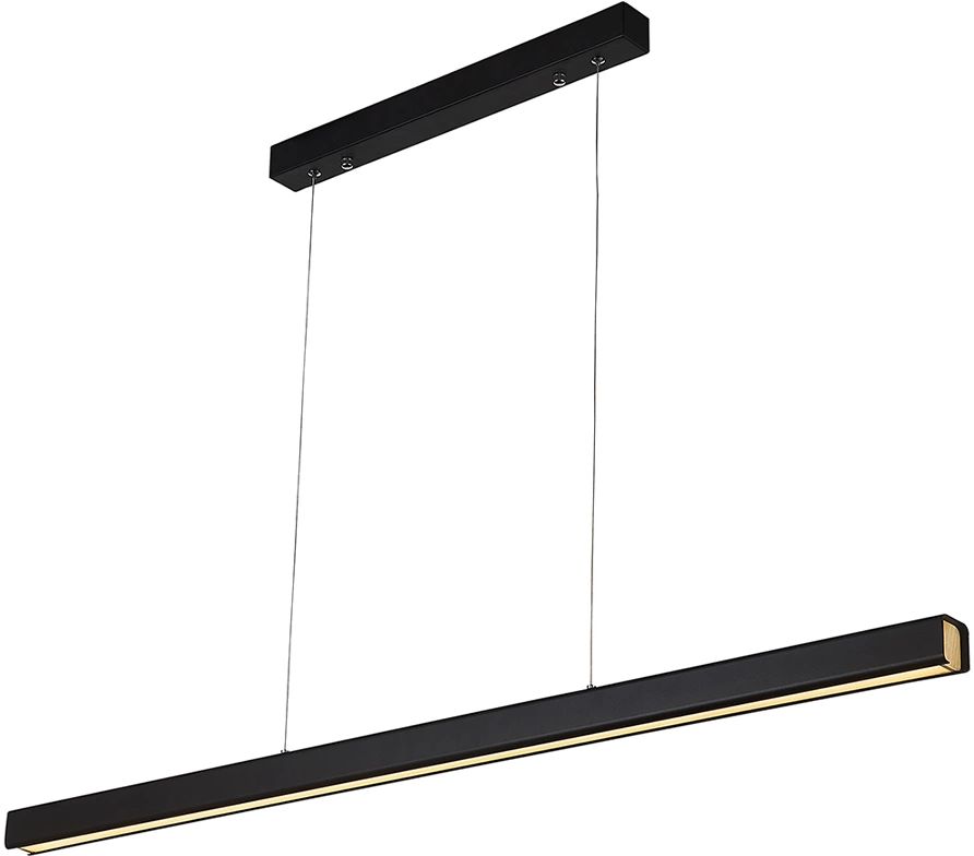 Altavola Design Linear függőlámpa 1x44 W fekete-fa LA089/PR_120_3k_black