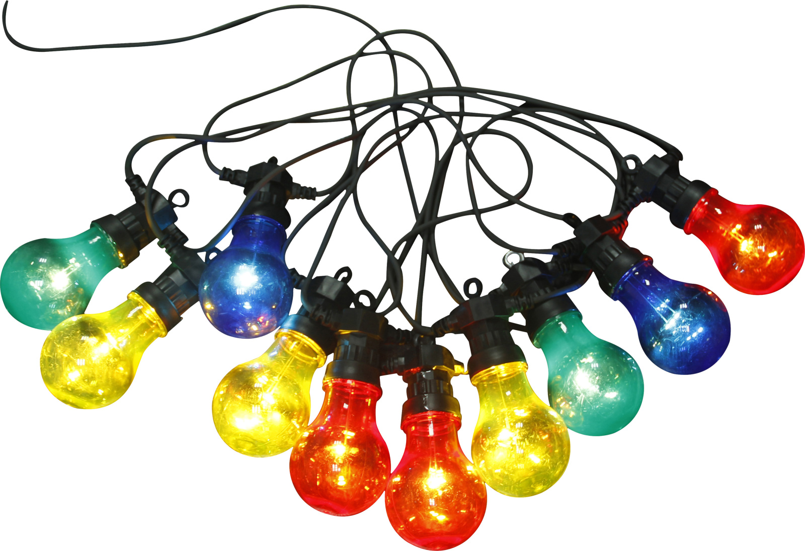 Globo Lighting Nirvana kültéri lámpa lánc x4.2 W fekete-sokszínű 3400S