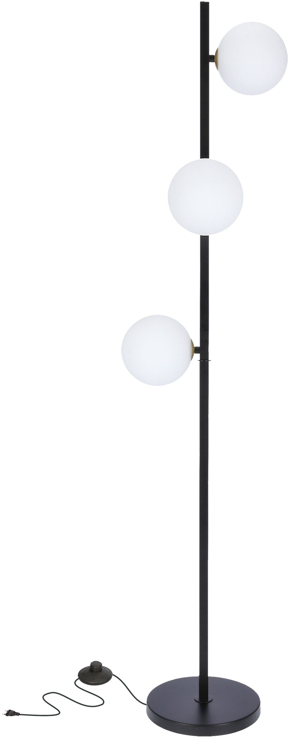 Candellux Kama állólámpa 3x28 W fehér-fekete-aranysárga 53-01238