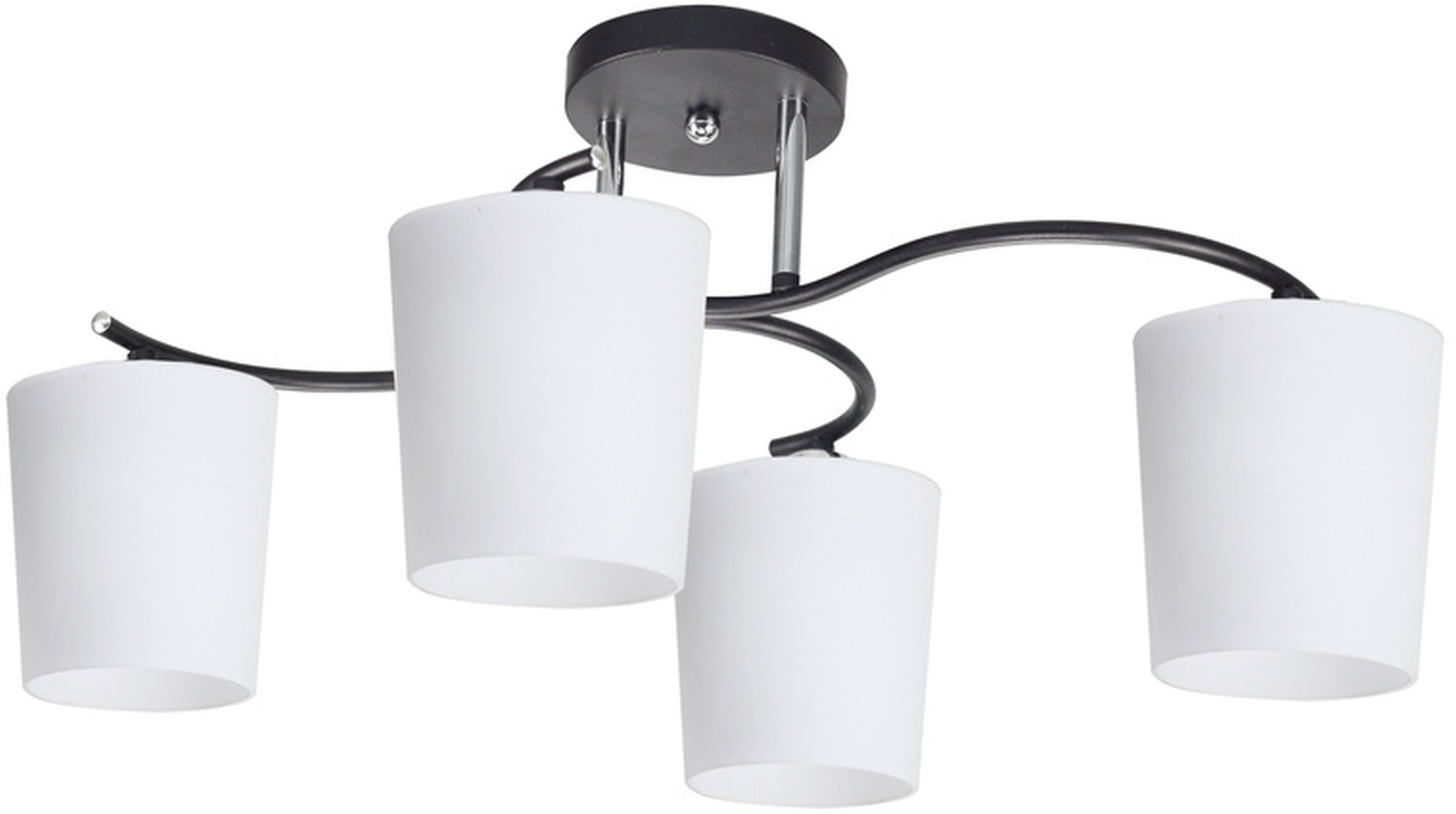 Candellux Esnyr mennyezeti lámpa 4x40 W fehér-fekete-króm 34-22677