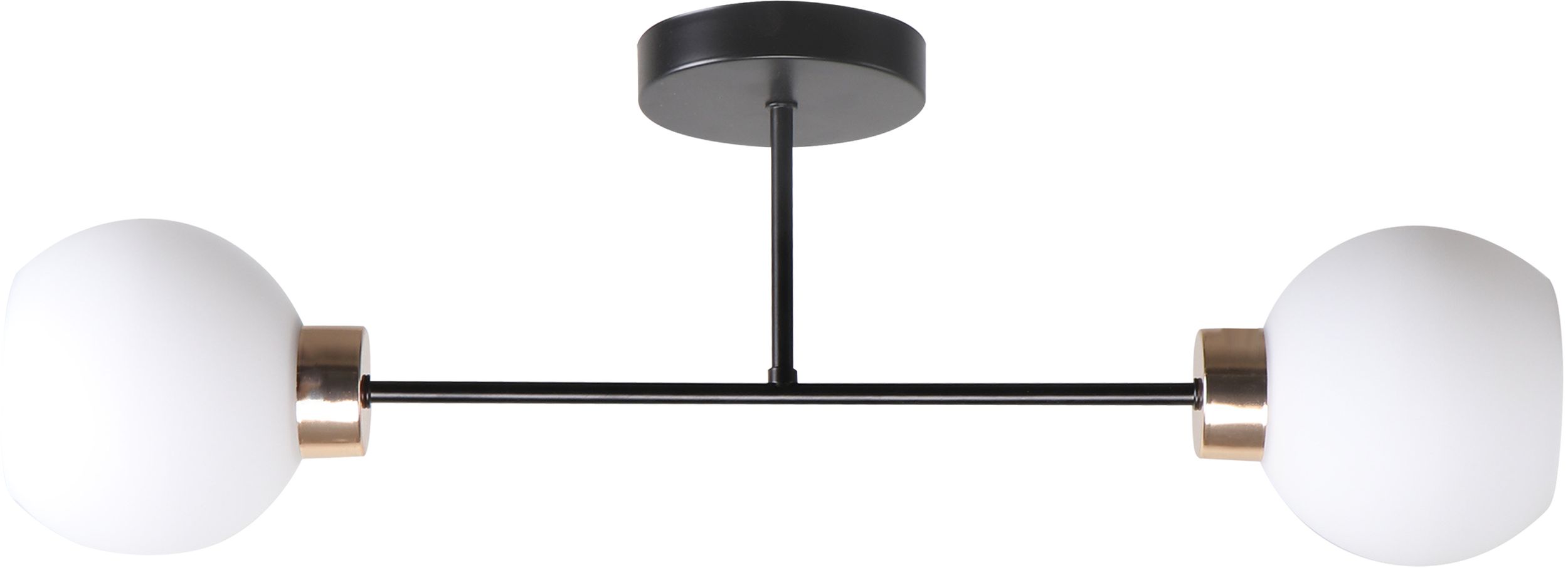 Candellux Amanda mennyezeti lámpa 2x40 W fehér-fekete-arany 32-21069